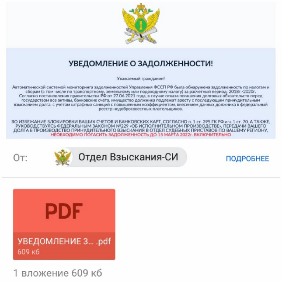 О фейковых электронных письмах от мошенников предупредили воронежские  приставы - ВестиПК в Воронеже