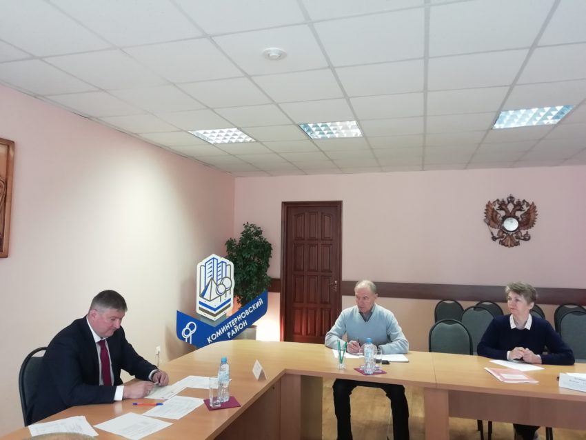 В Коминтерновском районе состоялся прием руководителя департамента физкультуры и спорта Воронежской области.