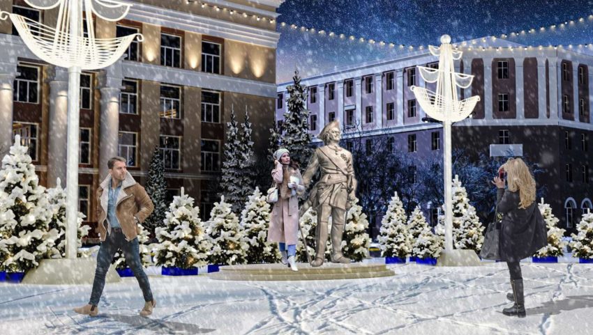 Конкурс на создание новогоднего оформления площади Ленина объявили в Воронеже