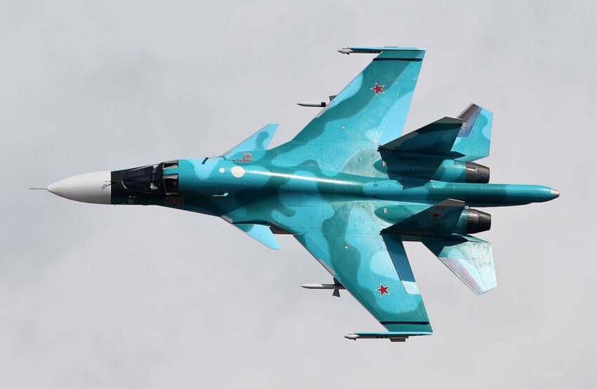В Воронежской области разбился военные самолет Су-34