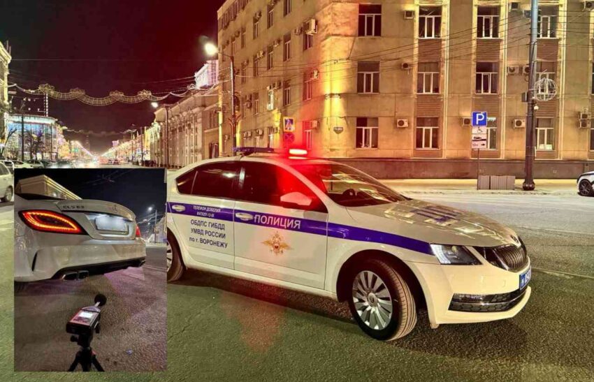 В Воронеже за шумную езду  оштрафовали трёх водителей