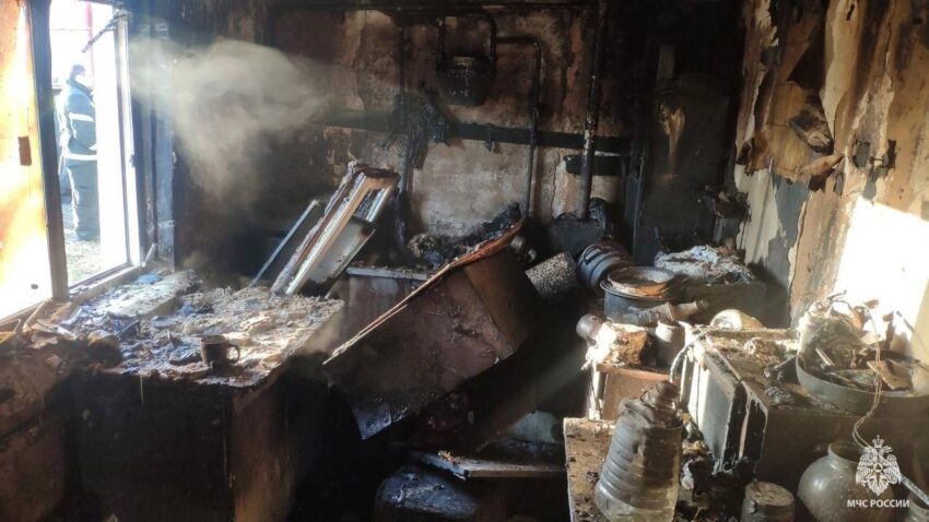 В одном из воронежских сел на пожаре сгорели двое мужчин