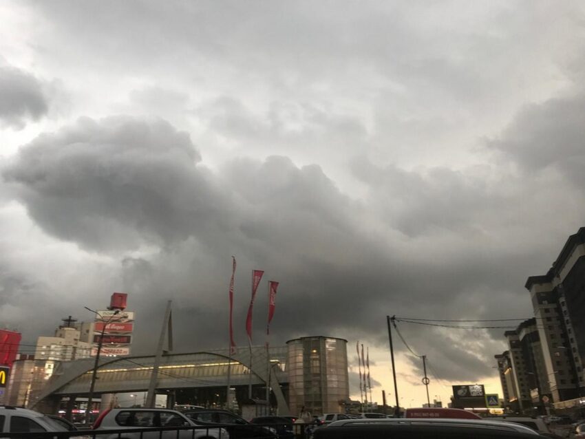 В желтую зону погодной опасности из-за грозы и ветра попала Воронежская область