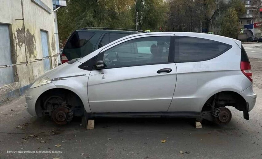 В Воронеже алкоголики пропили колеса, снятые с «Мерседеса» Авто
